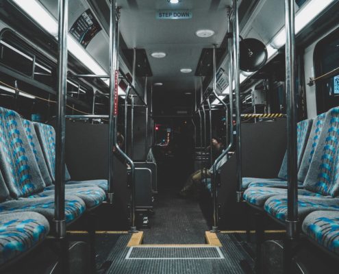 Metro empty bus